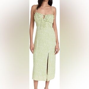 ASTR the Label Green Midi Dress